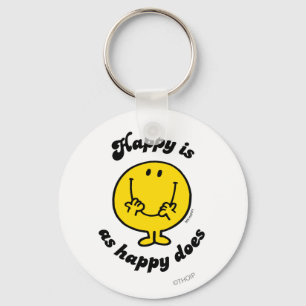 Mr. Happy   Happy Is As Happy Does Key Ring