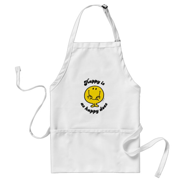 Mr. Happy | Happy Is As Happy Does Standard Apron (Front)