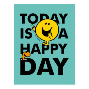 Mr. Happy | Today is a Happy Day Postcard