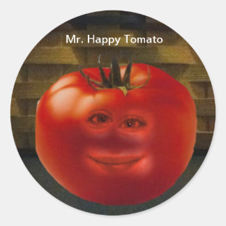 Mr. Happy Tomato Stickers