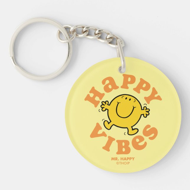 Mr. Happy Vibes Key Ring (Front)