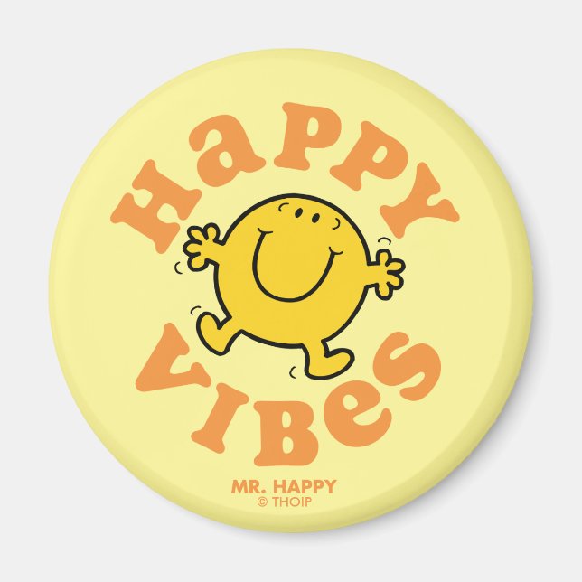 Mr. Happy Vibes Magnet (Front)