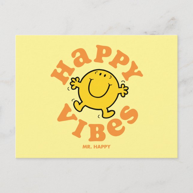 Mr. Happy Vibes Postcard (Front)