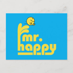 Mr. Happy   Water Fountain Postcard
