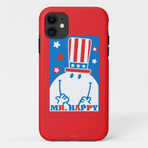 Mr. Happy With Patriotic Hat iPhone 11 Case