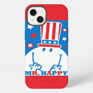 Mr. Happy With Patriotic Hat iPhone Case