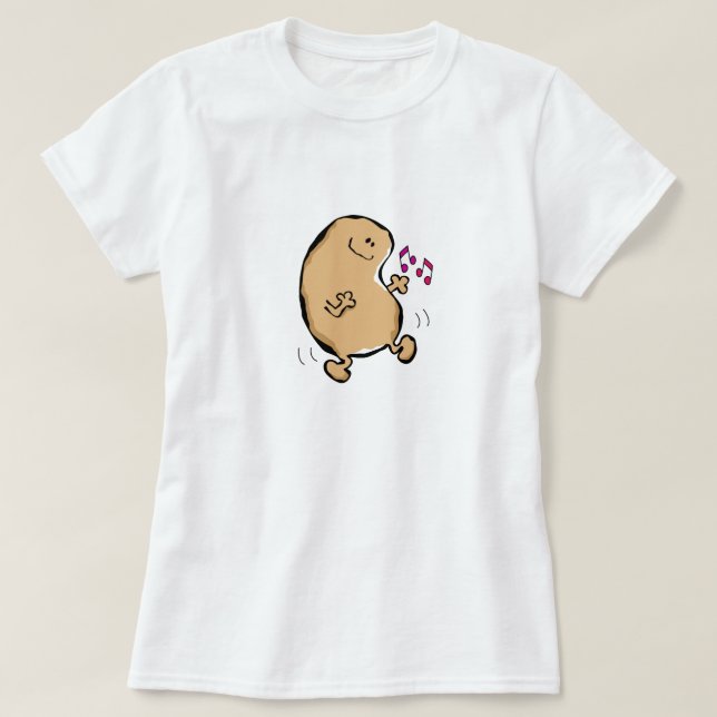 Mr Human Bean Doing The Jiggy T-Shirt (Design Front)