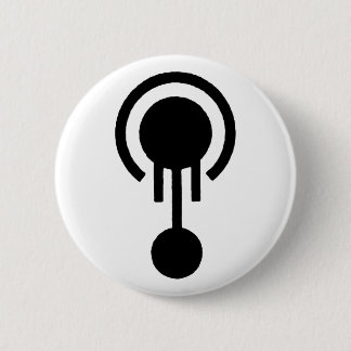 Mr. Jellyfish Crop Circle Logo 6 Cm Round Badge