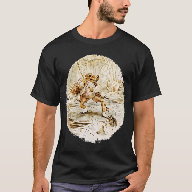 Mr. Jeremy Fisher by Beatrix Potter T-Shirt (Front)