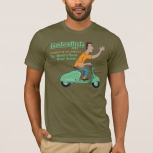 Mr Lambrettista Rides a Green Lambretta LD T-Shirt