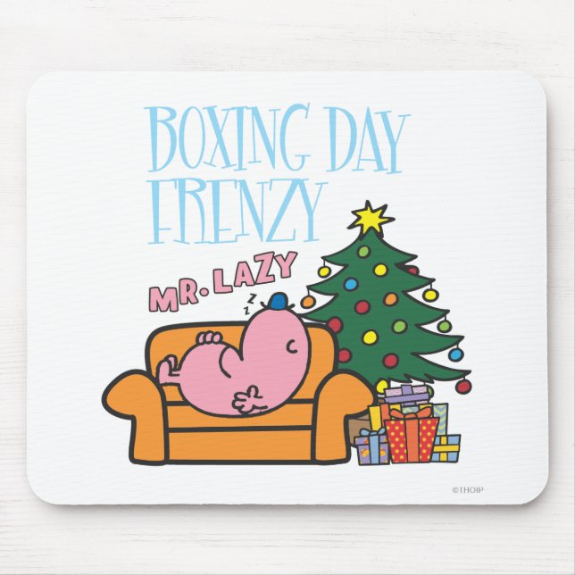 Mr. Lazy Resting On A Couch Mouse Pad (Front)