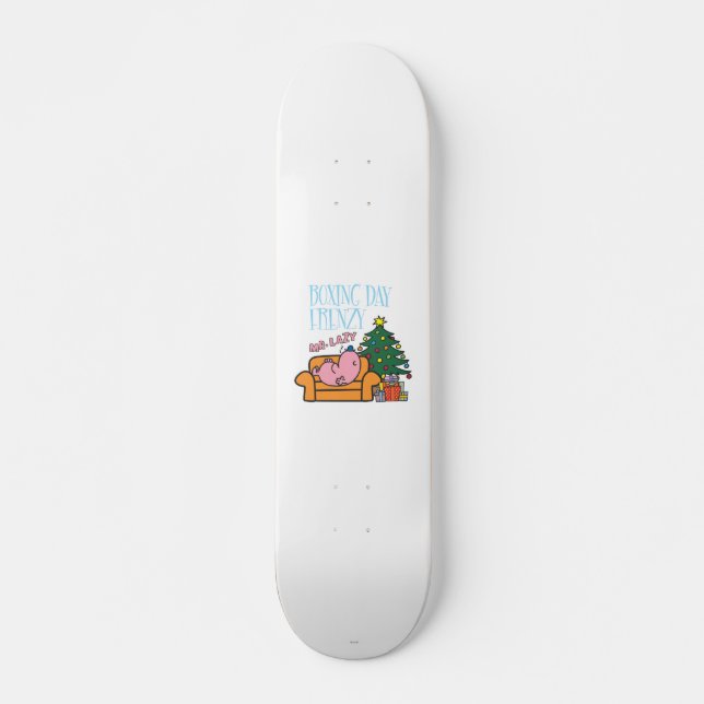 Mr. Lazy Resting On A Couch Skateboard (Front)
