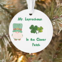 Mr. Leprechaun in the Clover Patch on an 