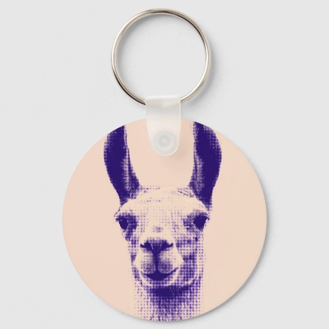 Mr Llama Key Ring (Front)