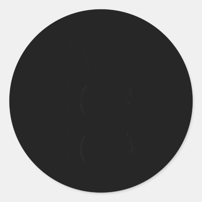 Mr Lova Lova  Classic Round Sticker (Front)