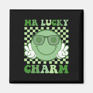 Mr Lucky Charm Suspenders St Patricks Day Boys Kid Magnet