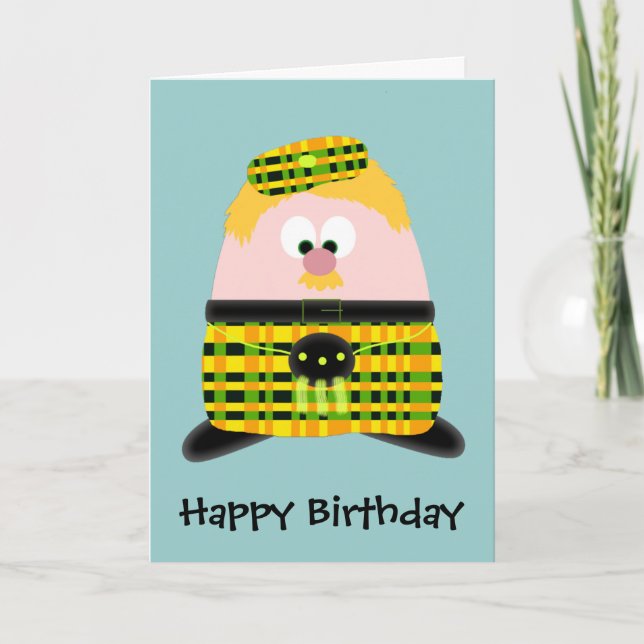 Mr Mac Haggis Card (Front)
