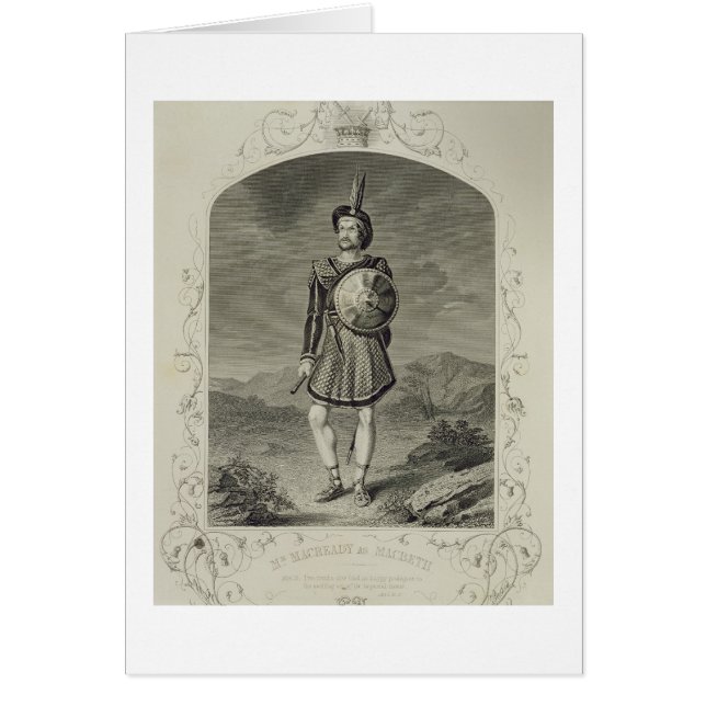 Mr Macready as Macbeth, Act I Scene 3, in the play (Front)