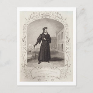 Mr Macready as Shylock, Act I Scene 3, in 'The Mer Postcard