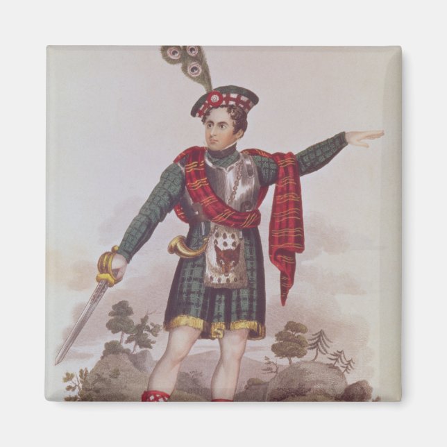 Mr. Macready in the role of Rob Roy Macgregor Magnet (Front)