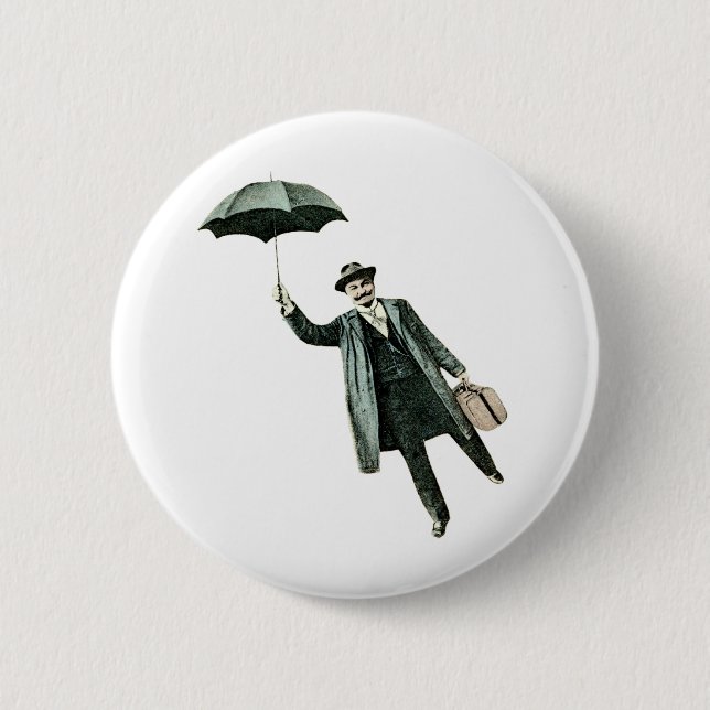 Mr. Magic & his flying Umbrella 6 Cm Round Badge (Front)
