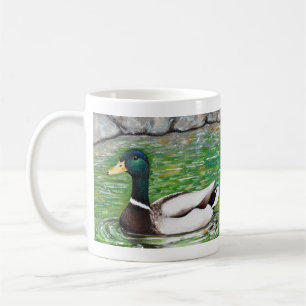 Mr Mallard Duck Painting Coffee Mug
