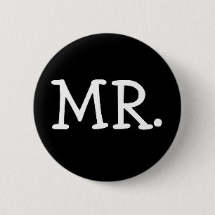 Mr Married 6 Cm Round Badge