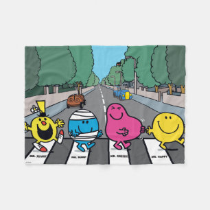 Mr. Men Abbey Road Walkers Fleece Blanket