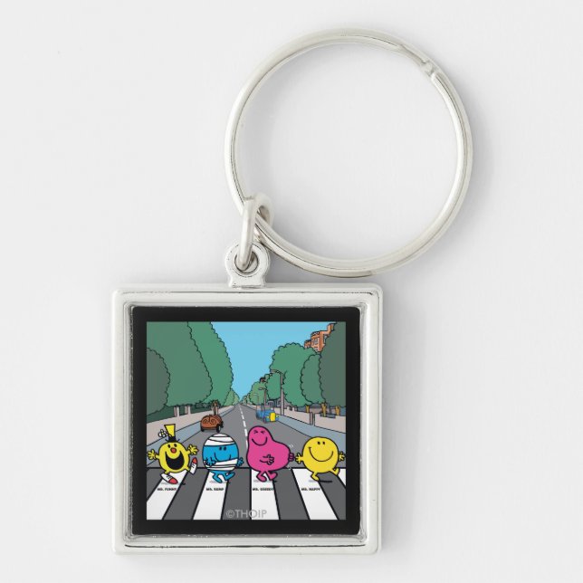 Mr. Men Abbey Road Walkers Key Ring (Front)