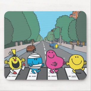 Mr. Men Abbey Road Walkers Mouse Pad