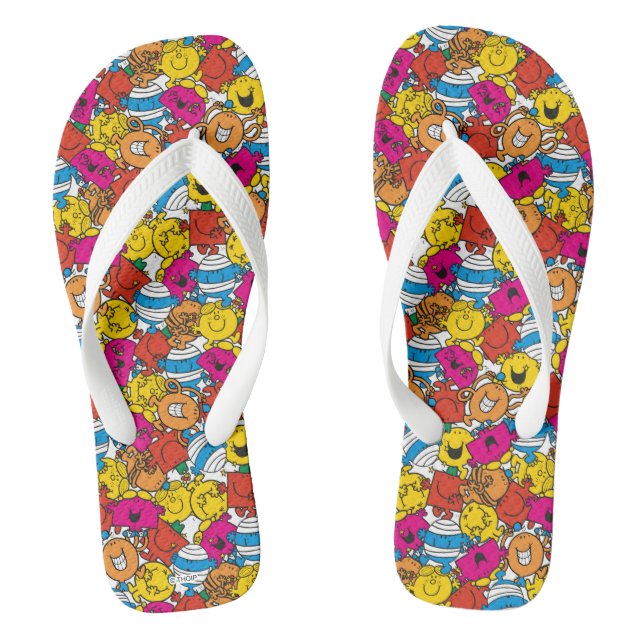 Mr Men & Little Miss | Bright Smiling Faces Thongs (Footbed)