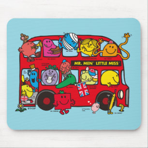 Mr Men & Little Miss Bus Mouse Pad
