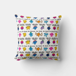 Mr Men & Little Miss   Character Names Cushion