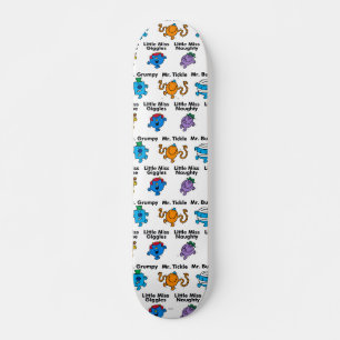 Mr Men & Little Miss Character Names Skateboard