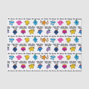 Mr Men & Little Miss Character Names Tissue Paper
