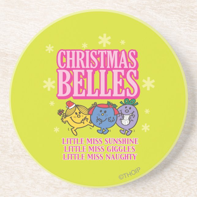 Mr. Men Little Miss Christmas Belles Coaster (Front)