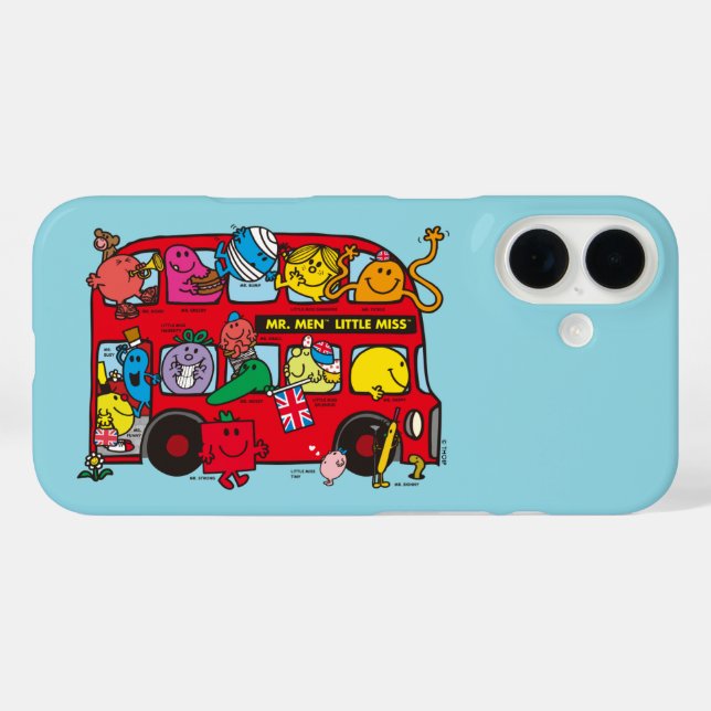 Mr. Men & Little Miss Crowded Bus Case-Mate iPhone Case (Back (Horizontal))