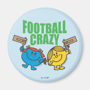 Mr. Men Little Miss Football Crazy Magnet