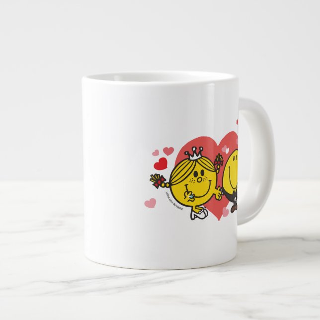 Mr. Men Little Miss Happy Sunshine Wedding Large Coffee Mug (Front Right)