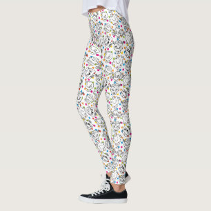 Mr Men & Little Miss   Rainbow Polka Dots Pattern Leggings