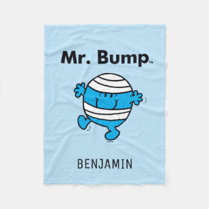 Mr. Men Mr. Bump is a Clutz Fleece Blanket