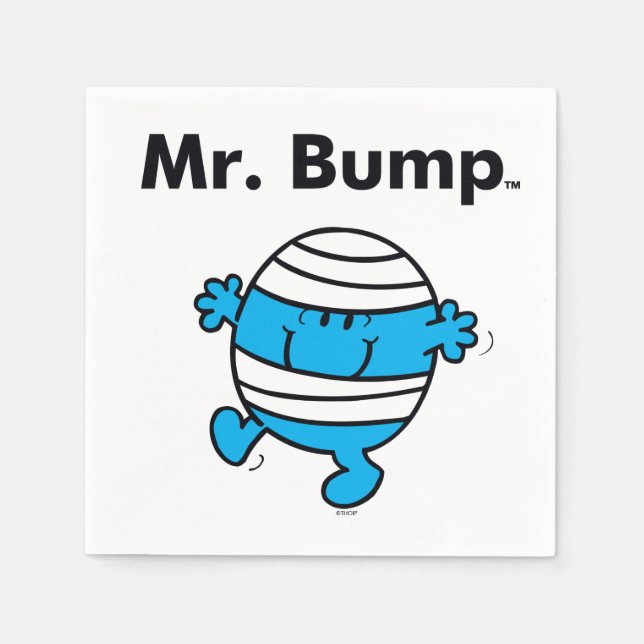 Mr. Men | Mr. Bump is a Clutz Napkin (Front)