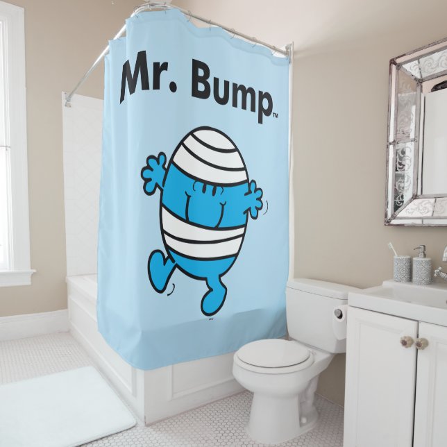 Mr. Men | Mr. Bump is a Clutz Shower Curtain (In Situ)