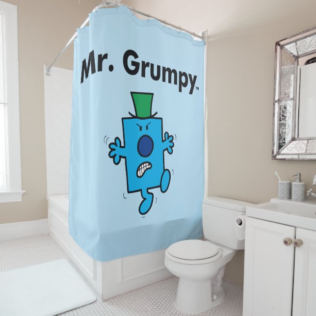 Mr. Men | Mr. Grumpy is a Grump Shower Curtain (In Situ)