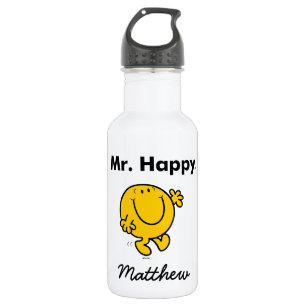 Mr. Men Mr. Happy Is Always Happy 532 Ml Water Bottle