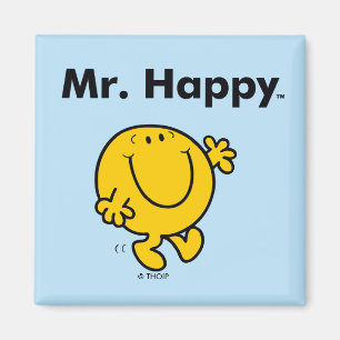 Mr. Men Mr. Happy Is Always Happy Magnet