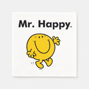 Mr. Men Mr. Happy Is Always Happy Napkin