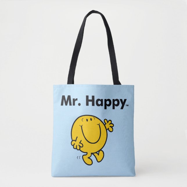 Mr. Men | Mr. Happy Is Always Happy Tote Bag (Front)