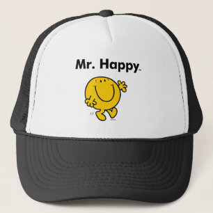 Mr. Men Mr. Happy Is Always Happy Trucker Hat