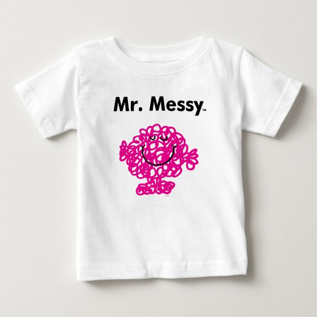 Mr. Men | Mr. Messy Is Cute, But Messy Baby T-Shirt (Front)